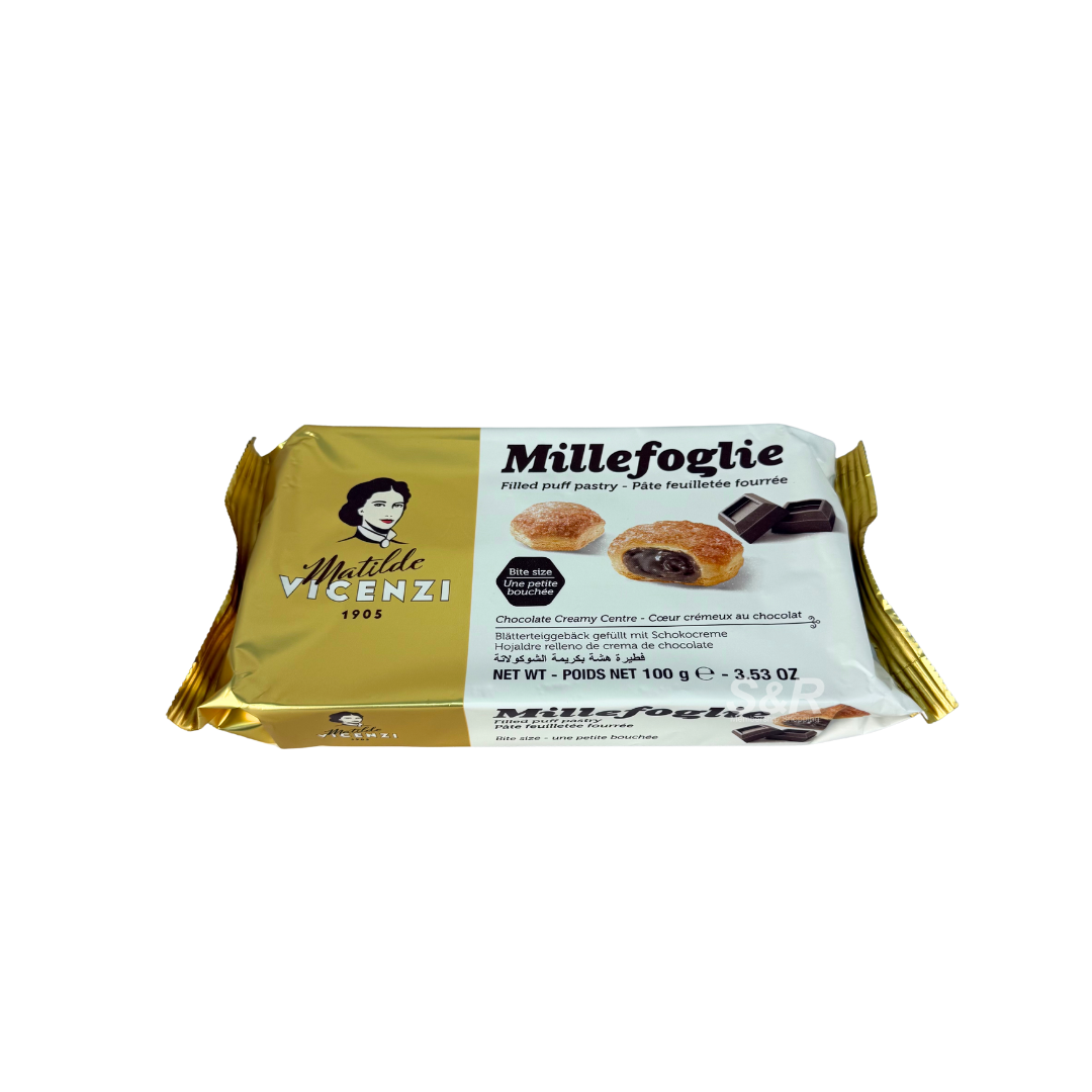Matilde Vicenzi Millefoglie Chocolate Filled Puff Pastry 100g